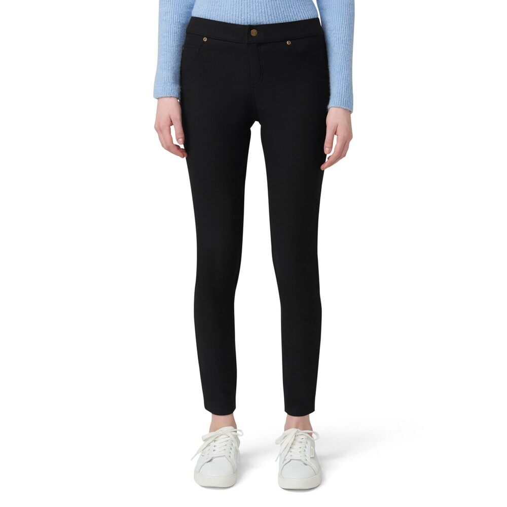 HUE Women's Ultra Soft Fleece Lined Denim Leggings Black Small